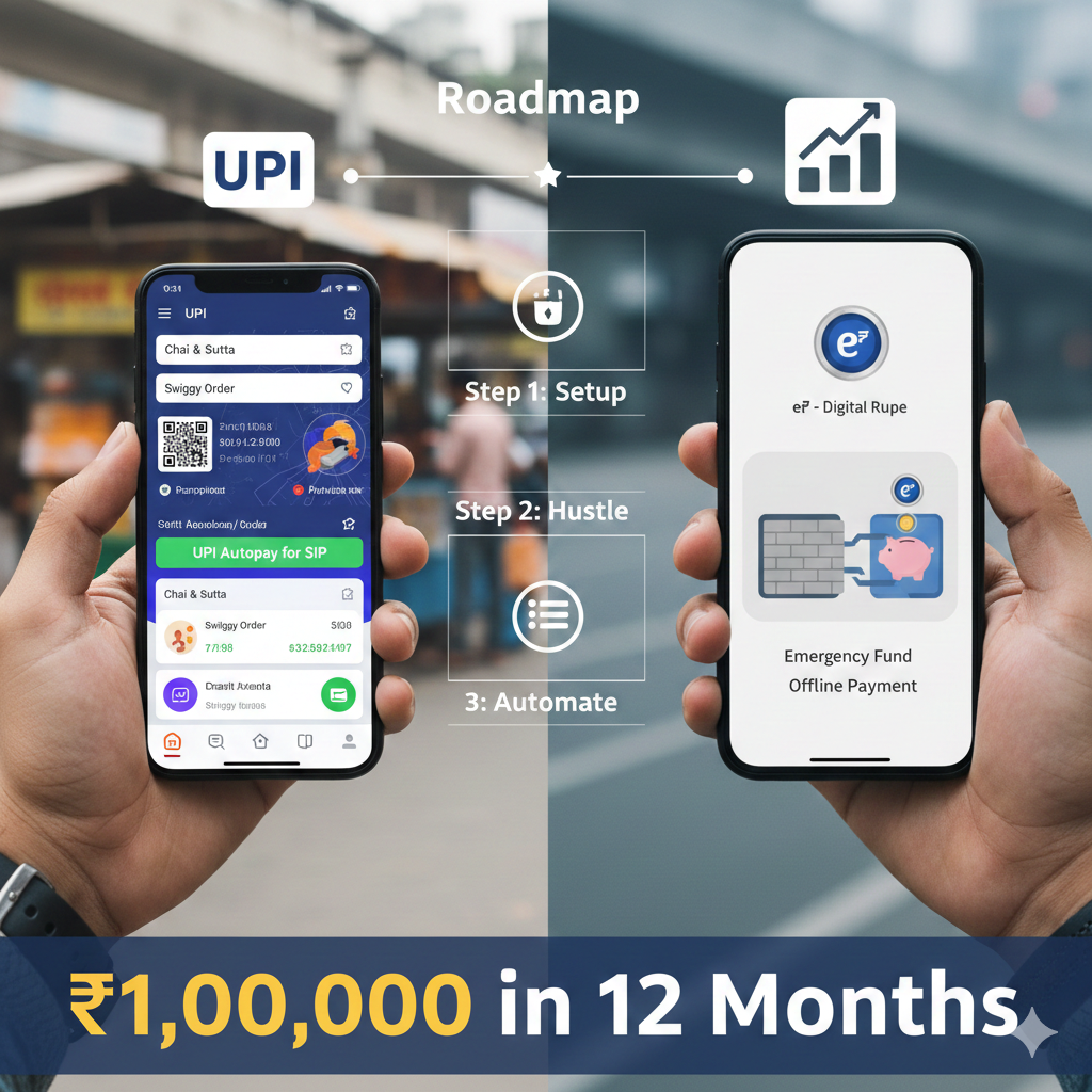 UPI vs. Digital Rupee (e₹) in 2026: A ‘Desi’ Guide to Saving ₹1,00,000 via Automated SIPs