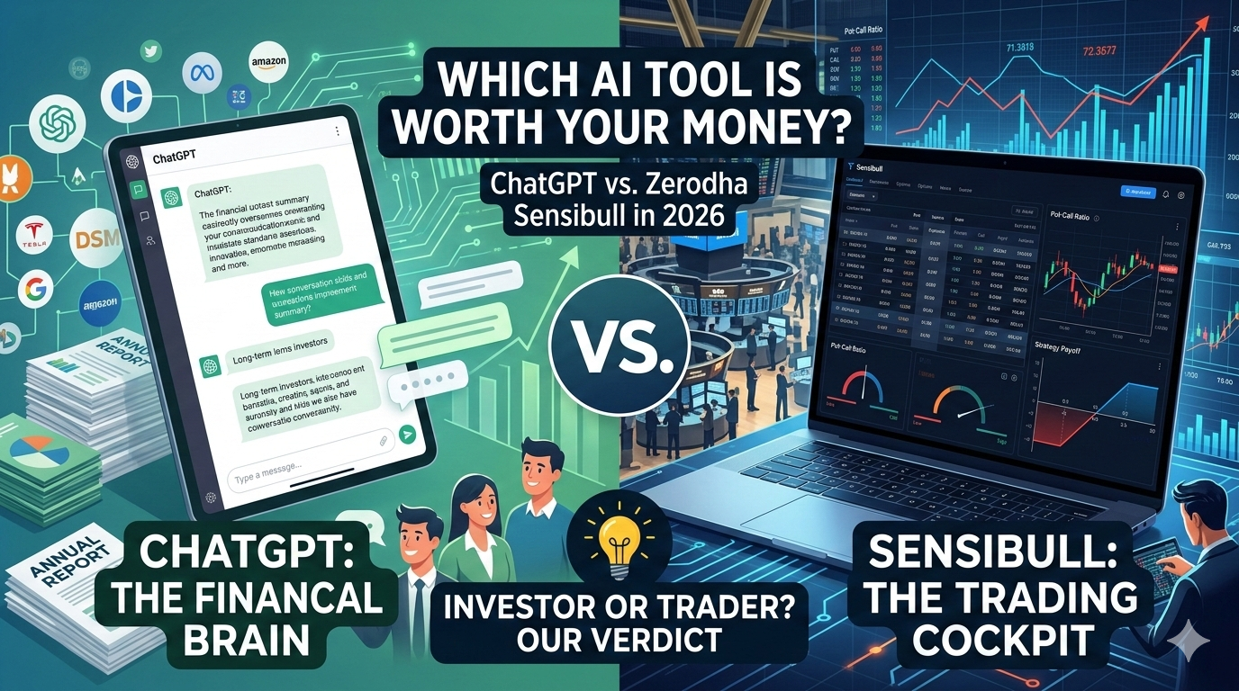 ChatGPT vs Zerodha Sensibull: Which AI Tool Actually Makes You Money in 2026?