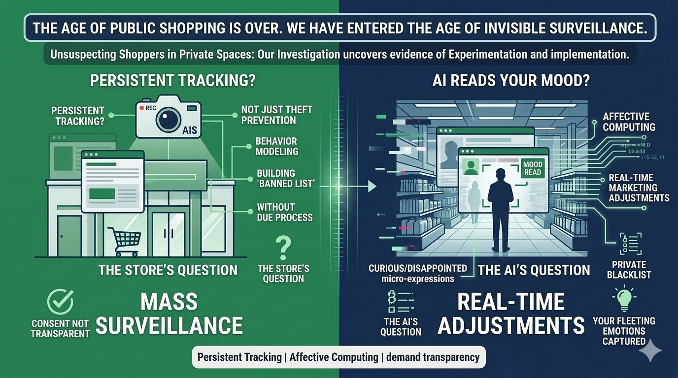 Major Retailer Caught Red-Handed: Mass Use of Facial Recognition on Shoppers
