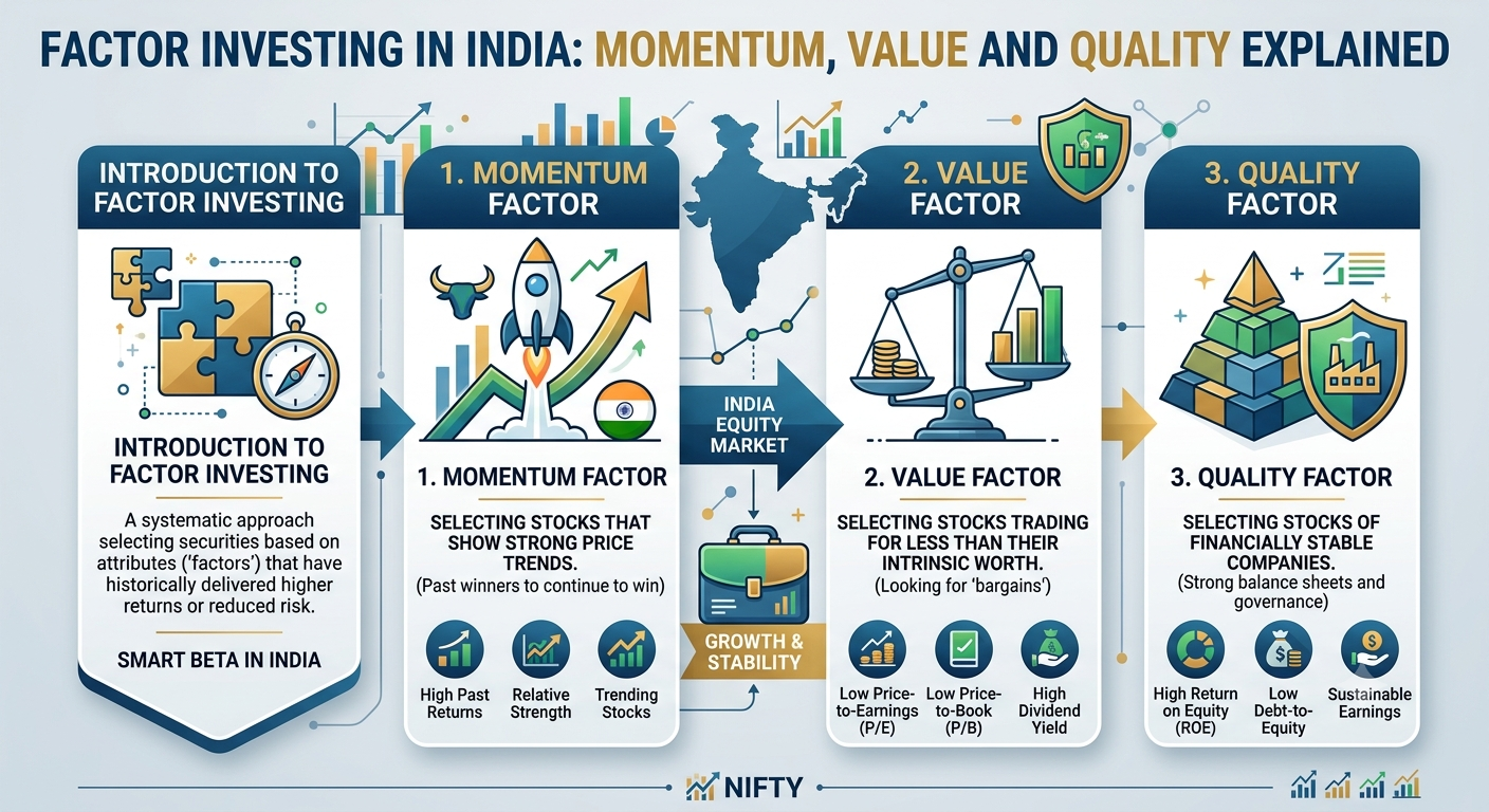 Factor Investing in India: Momentum, Value and Quality Explained